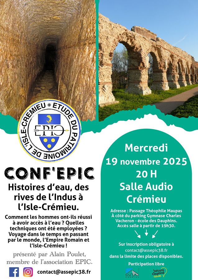 AFFICHE EAU CONF EPIC 19 NOVEMBRE