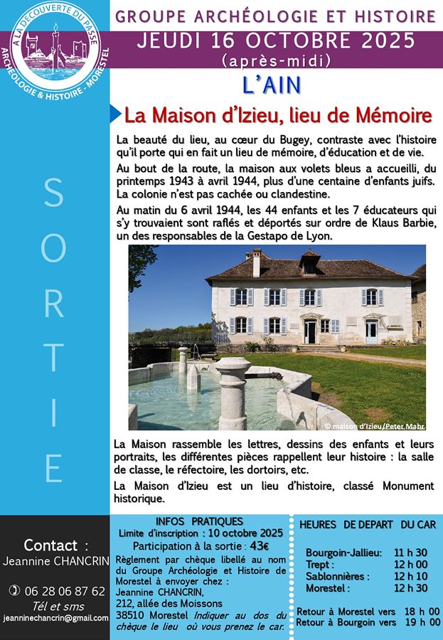 GEAH 16 OCTOBRE 2025 LA MAISON DIZIEU