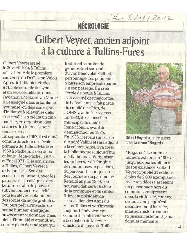 Gilbert Veyret necrologie DL
