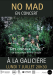 Affiche No Mad Concert Galicière 7juil2025