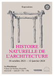 18 oct. 2023 expo histoire naturelle de larchitecture