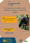 conférence communication chez les chimpanzés 21mai2025