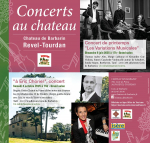 concert samedi 4 octobre 2025 au chateau de Barbarin Hommage à Eric Chorier