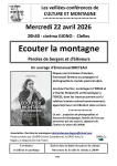 affiche 22 avril 2026 Paroles de bergers